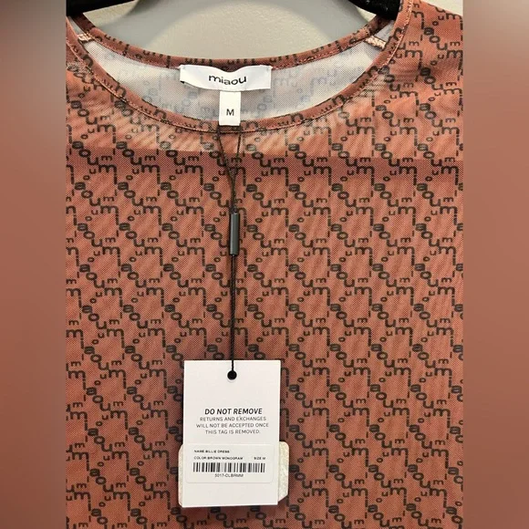 MIAOU Brown Billie Dress Medium NWT - Picture 8 of 9